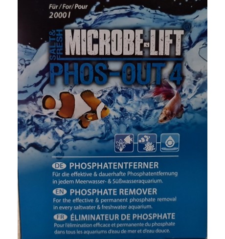 MICROBE - LIFT pHOS -out 4 Phosphate Remover granulės - fosfato šalintojas, 312 g